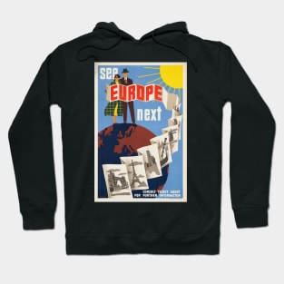 Europe Vintage Travel Hoodie